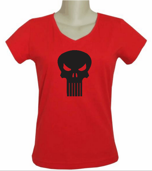 CAMISETA BABY LOOK GOLA V FEMININA