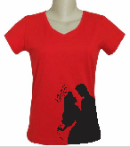 CAMISETA BABY LOOK GOLA V FEMININA