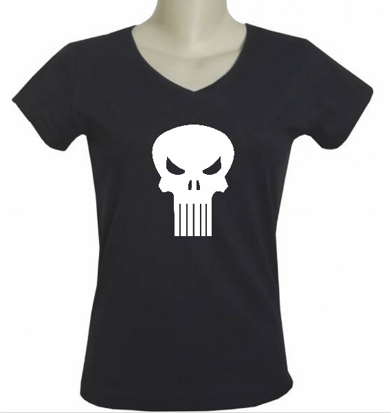 CAMISETA BABY LOOK GOLA V FEMININA