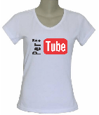 CAMISETA BABY LOOK GOLA V FEMININA