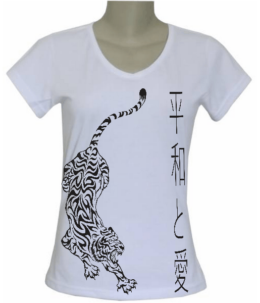 CAMISETA BABY LOOK GOLA V FEMININA