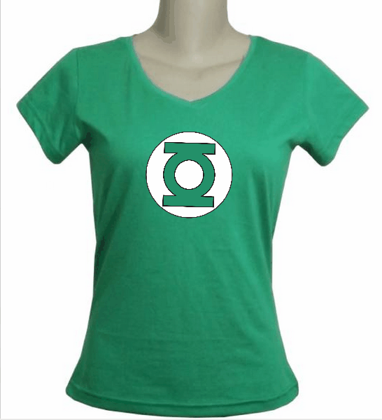 CAMISETA BABY LOOK GOLA V FEMININA