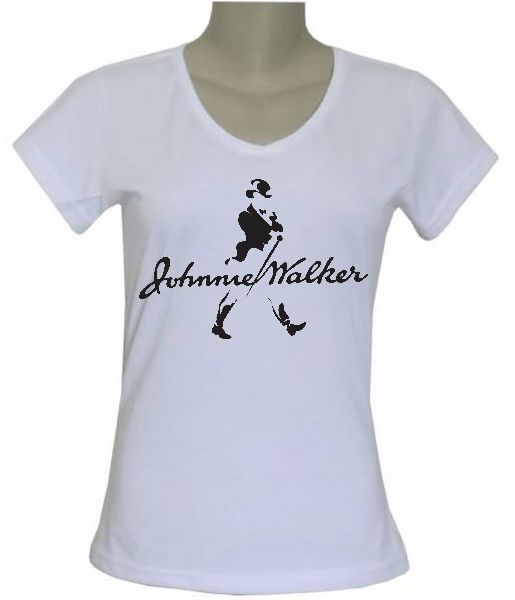CAMISETA BABY LOOK GOLA V FEMININA