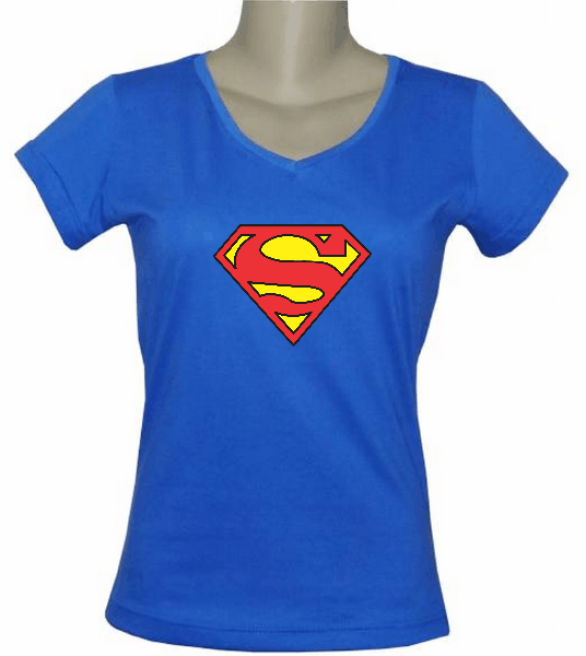 CAMISETA BABY LOOK GOLA V FEMININA